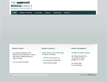 Tablet Screenshot of monroecableusa.com